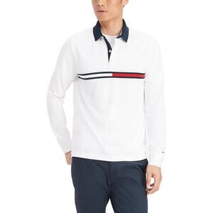 Tommy Hilfiger Men's Big & Tall Tanner Long Sleeve Custom-Fit Polo Shirt 4XL NWT